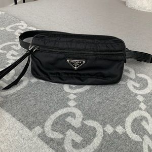 Prada nylon and saferino leather belt bag